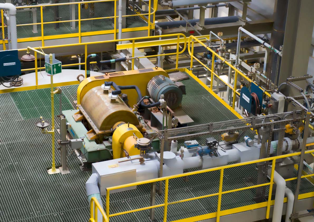 New FRPcasing for a decanter centrifuge at LUBRIZOL ADVANCED MATERIALS