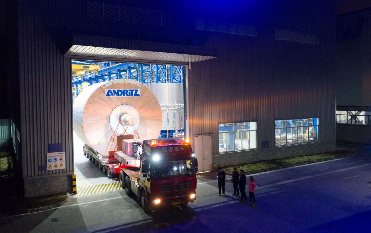 ANDRITZ Tissue machine with 20foot steel Yankee started up