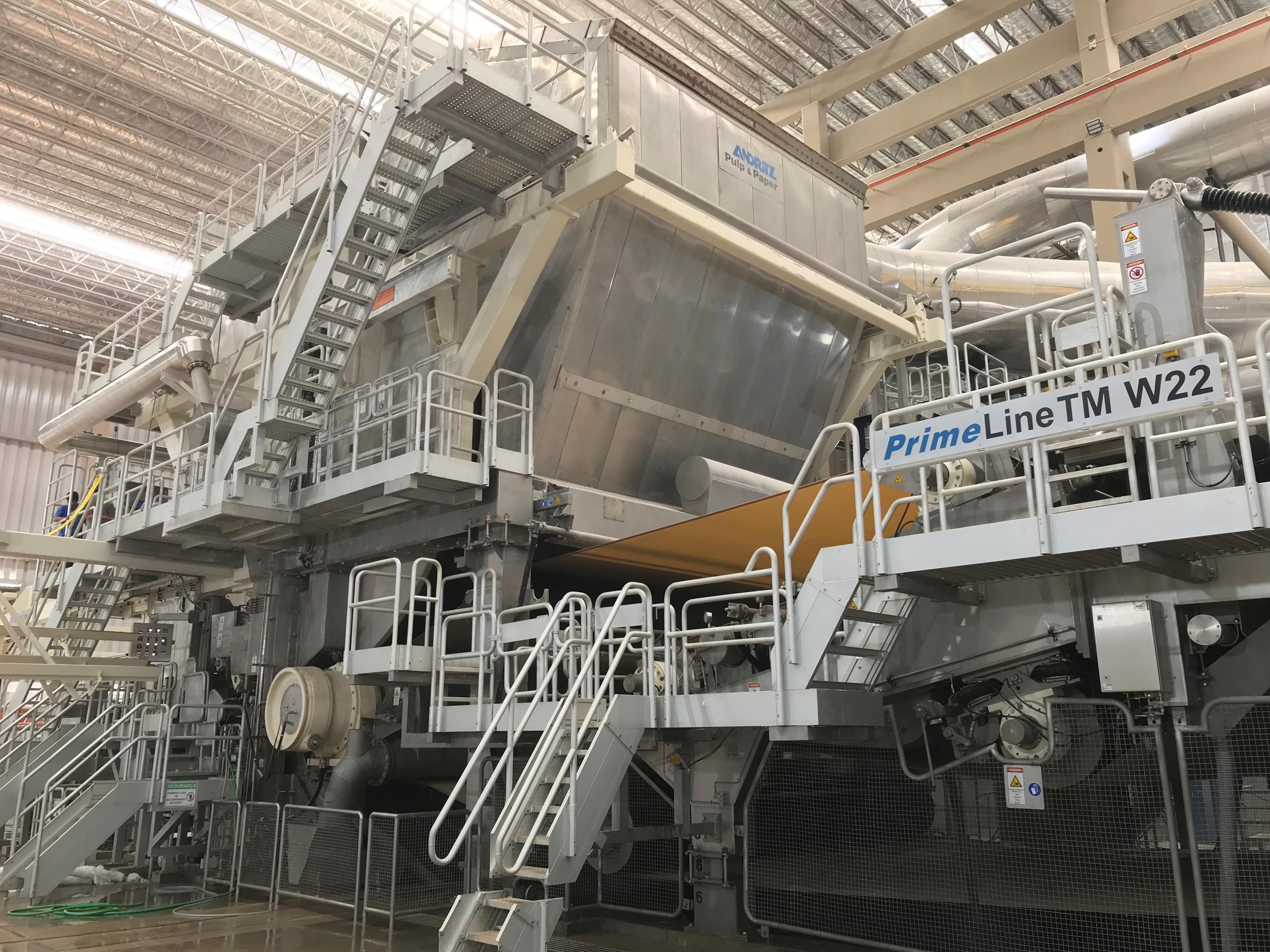 yankee dryer andritz machine pulp largest paper mill