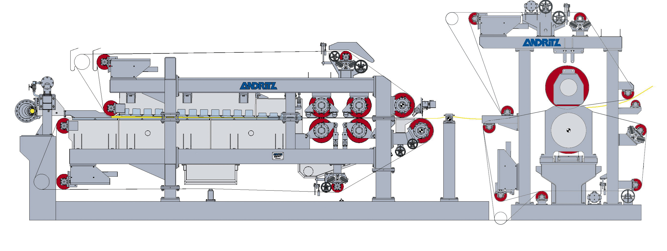 ANDRITZ fluff pulp dewatering machine