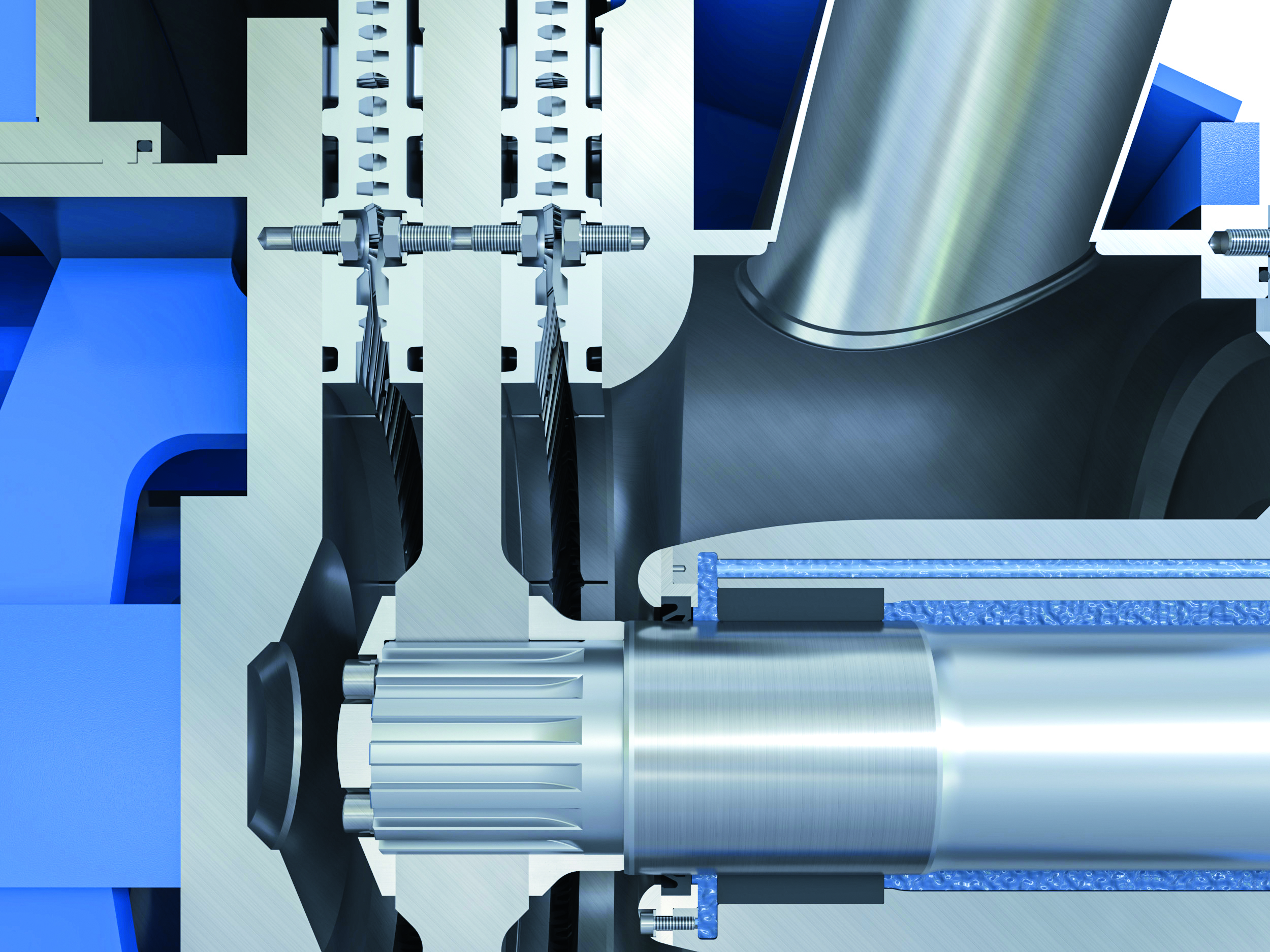 Direct connection between rotor disc and shaft spectrum42_twinflo_02