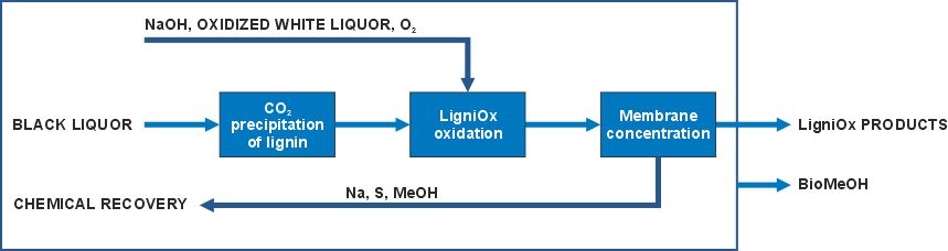 LigniOx concept LigniOx concept flowchart