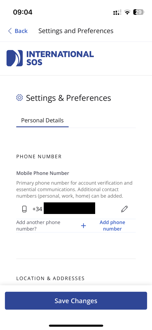 new app - settings a preferences