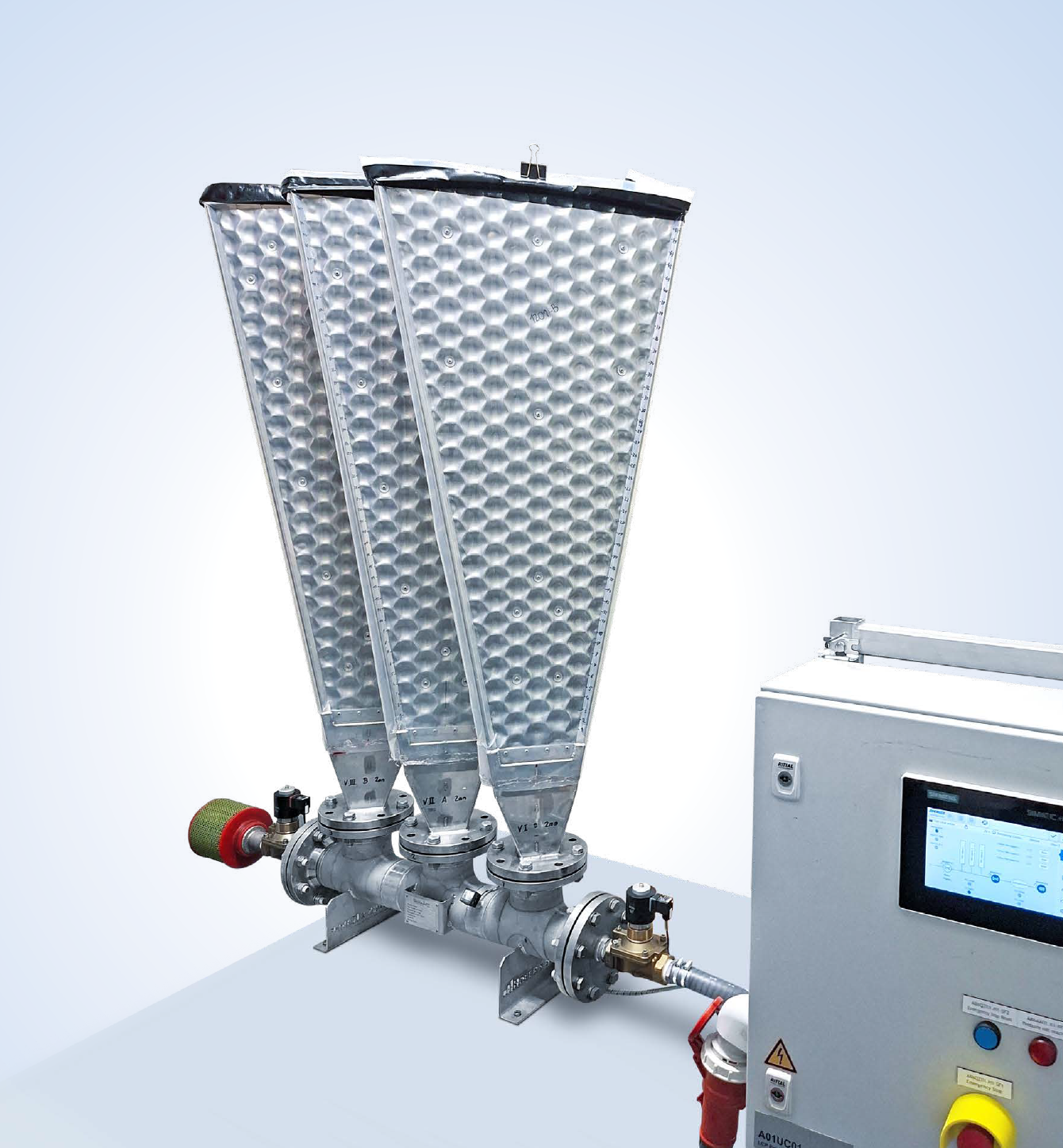 “Breathing test” to simulate real-life-operation of disc filter sectors