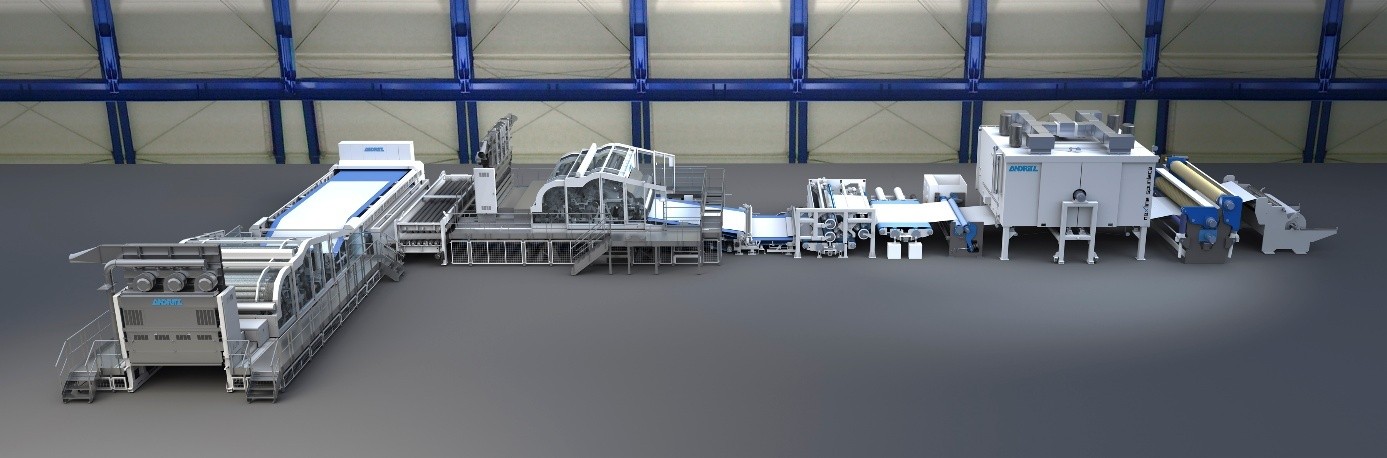 pic_spunlace-line-with-crosslapper_nonwoven-and-textile