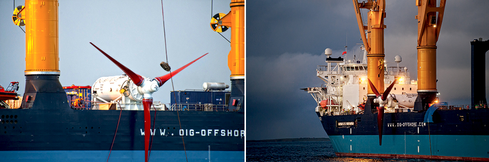 Turbine transport for the EMEC, SCottland