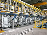 Horizontal catenary type of annealing furnace