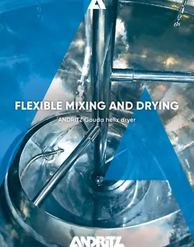 ANDRITZ Gouda Helix dryer - Flexible mixing and drying