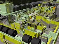 3D model of the entry section in a continuous pickling line 