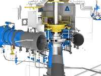 Crossection of a turbine