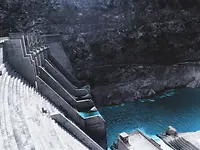 Dam at the Cerro del Águila hydropower plant
