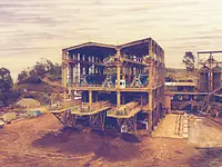 View of part of a plant for mining iron ore