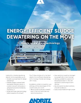 C-Press mobile sludge dewatering unit