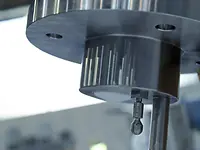 Radar feed control for filter centrifuges