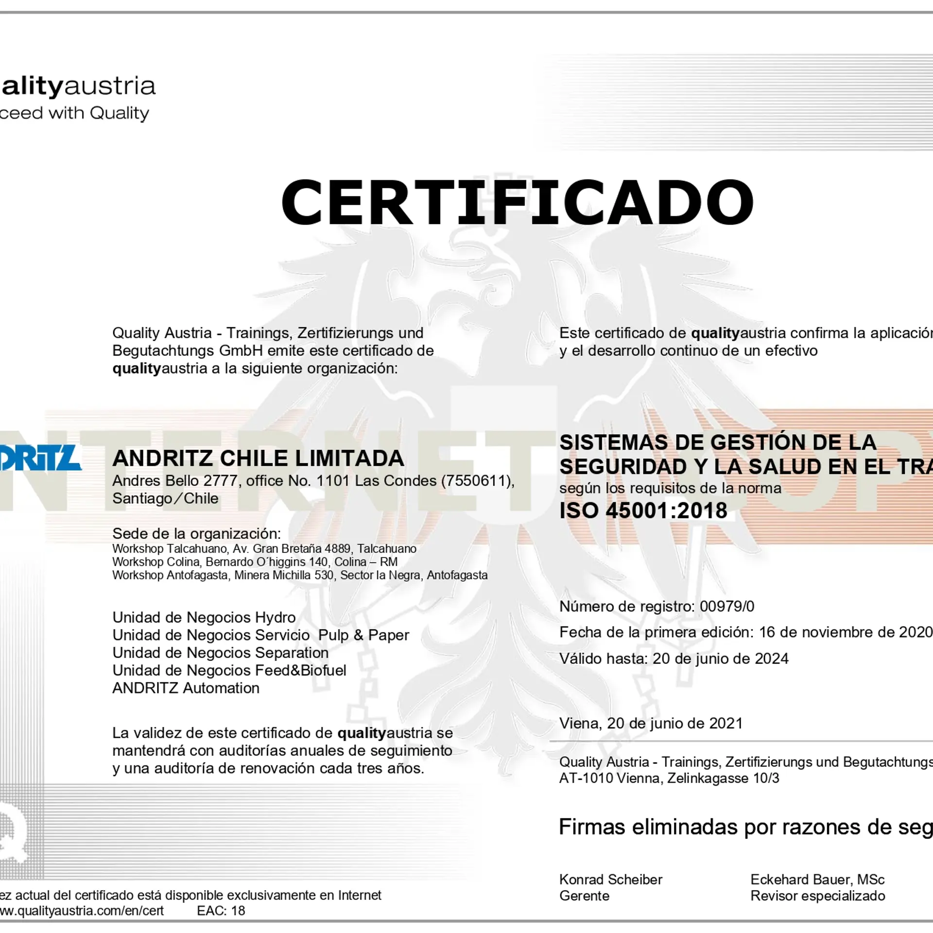 picture_certificate_IMS-45001-2018-andritz-chile_group