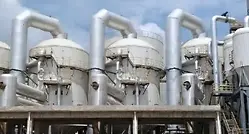 MVR evaporation plant