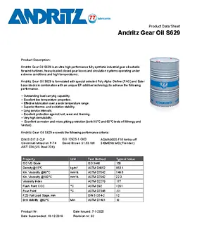 Gear oil description